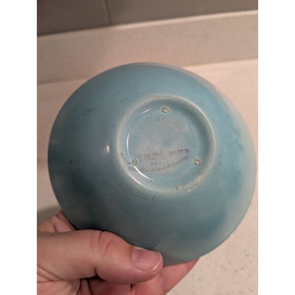 Vernon ware Heavenly days Speckled Blue Ceramic Chowder Bowl - Picture 7 of 10